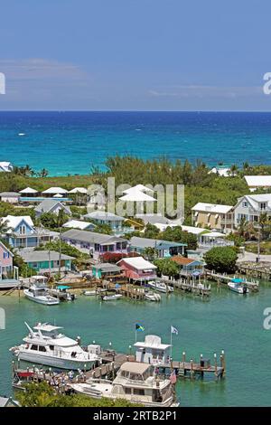 Hope Town, Elbow Cay, Abacos Islands, Bahamas Banque D'Images