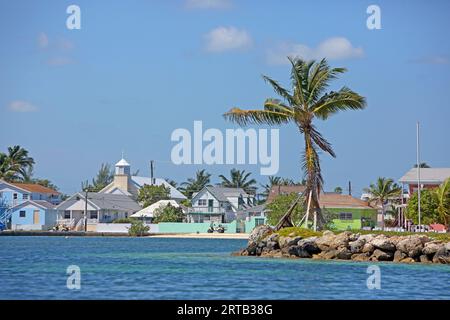 New Plymouth, Green Turtle CAX, Abacos, Bahamas Banque D'Images