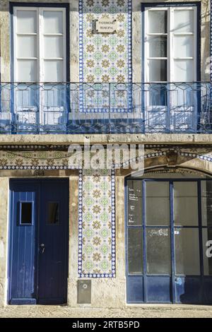 Céramique historique Portighese, Lisbonne, Portugal, décembre 2017 Banque D'Images