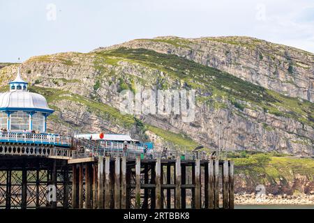 Jetée de Llandudno Banque D'Images