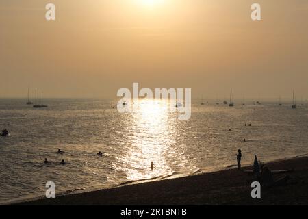 Southend on Sea - estuaire de la Tamise Banque D'Images