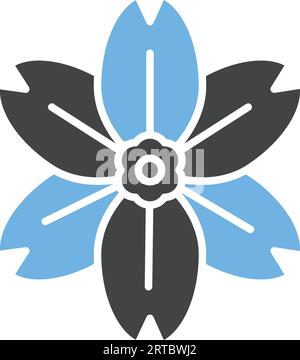 Alpine Forget Me Not Icon image. Illustration de Vecteur
