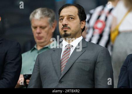 Le président de la Fédération saoudienne de football Yasser Al Misehal assiste au match amical international à St. James' Park, Newcastle upon Tyne. Date de la photo : Vendredi 8 septembre 2023. Banque D'Images