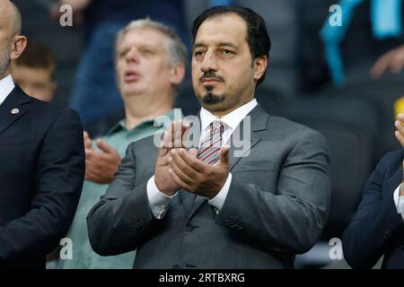 Le président de la Fédération saoudienne de football Yasser Al Misehal assiste au match amical international à St. James' Park, Newcastle upon Tyne. Date de la photo : Vendredi 8 septembre 2023. Banque D'Images