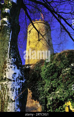 Bielefeld, voyage Sparrenburg, plein air, hiver, ciel bleu, architecture, château, bielefeld, allemagne, photo Kazimierz Jurewicz Banque D'Images