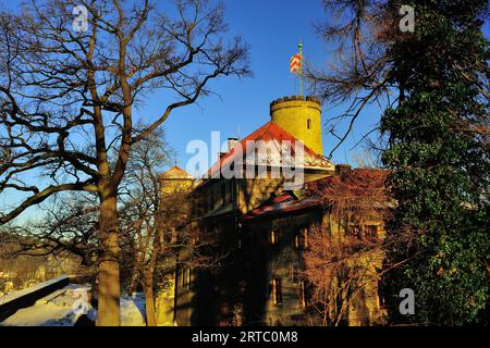 Bielefeld, voyage Sparrenburg, plein air, hiver, ciel bleu, architecture, château, bielefeld, allemagne, photo Kazimierz Jurewicz Banque D'Images
