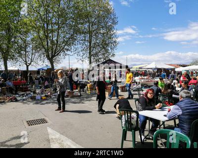 Italie, Borgo d'Ale, foire des antiquités Banque D'Images