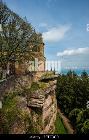 Monastère du Mont Sainte-Odile, Ottrott, département du Bas-Rhin, Alsace, France Banque D'Images