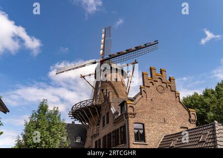 Le moulin à vent de la ville de Kalkar, Basse-Rhénanie, Rhénanie du Nord-Westphalie, Allemagne, Europe Banque D'Images
