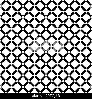 Motif sans couture avec plaid diagonal en noir et blanc Banque D'Images