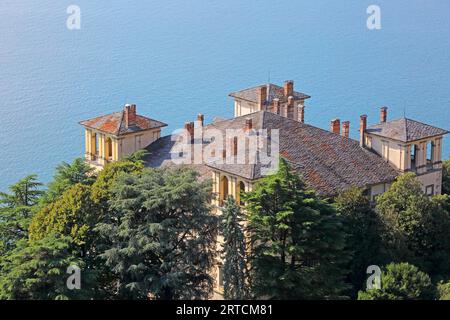 Palazzo Grillo à Gravedona ed Uniti, Lac de Côme, Lombardie, Italie Banque D'Images