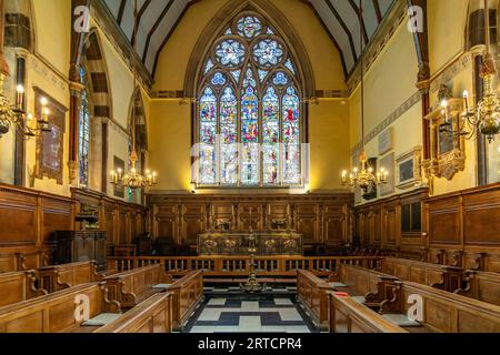 Intérieur de Balliol College Chapel, Université d'Oxford, Oxford, Oxfordshire, Angleterre, Royaume-Uni, Europe Banque D'Images