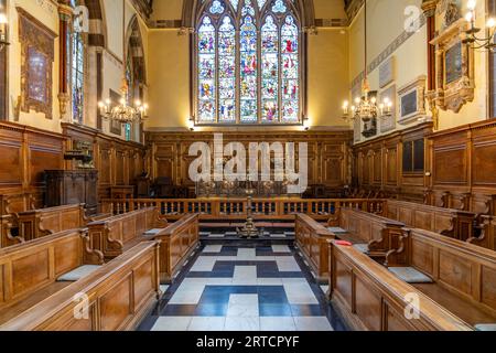 Intérieur de Balliol College Chapel, Université d'Oxford, Oxford, Oxfordshire, Angleterre, Royaume-Uni, Europe Banque D'Images