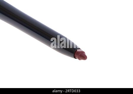 crayon à lèvres isolé sur fond blanc Banque D'Images