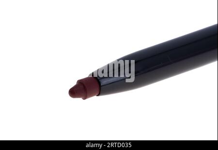 crayon à lèvres isolé sur fond blanc Banque D'Images