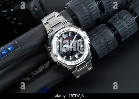 CASIO G-Shock GST-B500D-1A. Banque D'Images