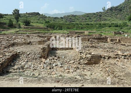 Ruines antiques de Bazira au Pakistan Banque D'Images