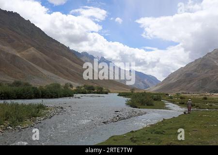 Lac Shandur dans le nord du Pakistan Banque D'Images