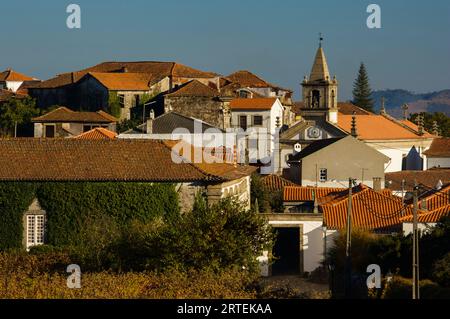 Village de Provesende dans le pays du vin de Porto ; Provesende, vallée du fleuve Douro, Portugal Banque D'Images