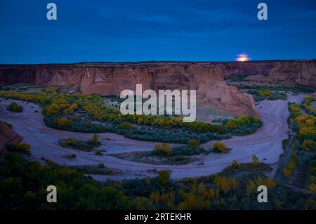 Canyon de Chelly et Chilne Wash depuis Tsegi Overlook, Canyon de Chelly National Monument, Arizona, États-Unis ; Arizona, États-Unis d'Amérique Banque D'Images