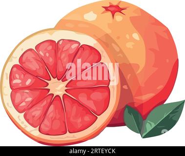 Les fruits biologiques frais symbolisent des habitudes alimentaires saines Illustration de Vecteur