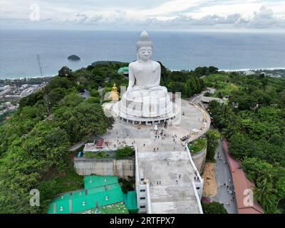 Vue aérienne du Grand Bouddha le matin, Phuket, Thaïlande Banque D'Images