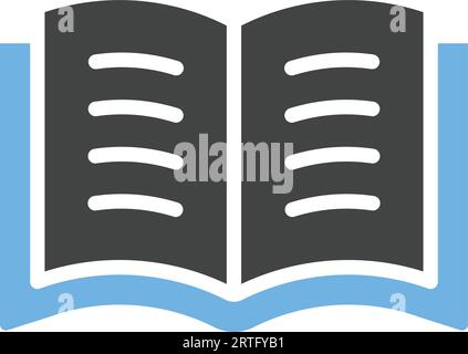 Ouvrir l'icône Livre. Illustration de Vecteur