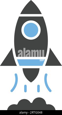 Image d'icône de lancement de fusée. Illustration de Vecteur