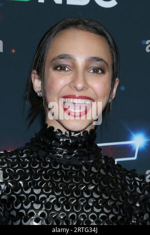 Pasadena, États-Unis. 12 septembre 2023. LOS ANGELES - SEP 12 : Mariandrea au America's Got Talent Season 18 Live Show Red Carpet à l'Hôtel Dena le 12 septembre 2023 à Pasadena, CA (photo de Katrina Jordan/Sipa USA) crédit : SIPA USA/Alamy Live News Banque D'Images