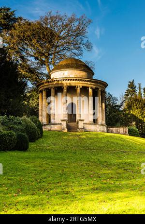 Temple of Ancient Virtue à Stowe, Buckinghamshire, Royaume-Uni Banque D'Images