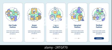 Découvrez la mode durable avec le concept d'icônes fines Illustration de Vecteur