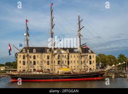 Amsterdam, pays-Bas, 16.08.2023, vue du Musée National Maritime d'Amsterdam Banque D'Images