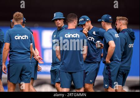 Ancien joueur anglais Andrew Flintoff lors du troisième match international d'une journée au Kia Oval, Londres. Date de la photo : mercredi 13 septembre 2023. Banque D'Images