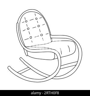 fauteuil à bascule Illustration de Vecteur