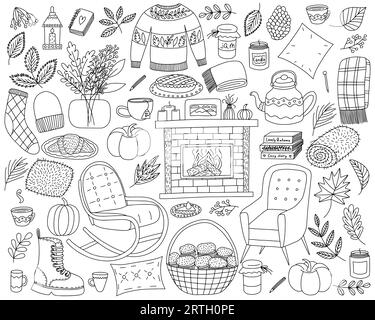 Gros doodle d'automne se Illustration de Vecteur