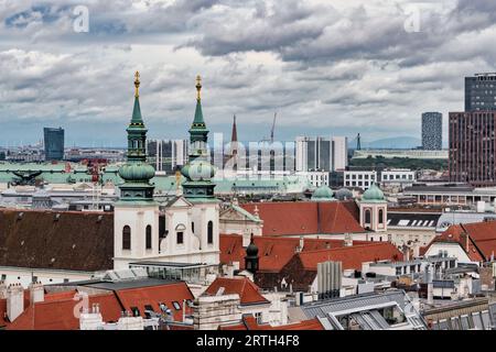 Blick auf die Jesuitenkirche à Wien Banque D'Images