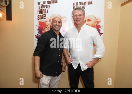 13 septembre 2023 : GEORGE BASHA et STEPHEN ANDERTON assistent à la projection spéciale de « hostiles Forces » au United Cinemas Collaroy le 13 septembre 2023 à Sydney, Nouvelle-Galles du Sud Australie (image de crédit : © Christopher Khoury/Australian Press Agency via ZUMA Wire) À USAGE ÉDITORIAL UNIQUEMENT! Non destiné à UN USAGE commercial ! Banque D'Images