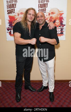 13 septembre 2023 : TROY HONEYSETT et GEORGE BASHA assistent à la projection spéciale de « hostile Forces » au United Cinemas Collaroy le 13 septembre 2023 à Sydney, Nouvelle-Galles du Sud, Australie (image de crédit : © Christopher Khoury/Australian Press Agency via ZUMA Wire) À USAGE ÉDITORIAL UNIQUEMENT! Non destiné à UN USAGE commercial ! Banque D'Images