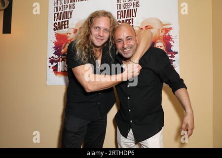 13 septembre 2023 : TROY HONEYSETT et GEORGE BASHA assistent à la projection spéciale de « hostile Forces » au United Cinemas Collaroy le 13 septembre 2023 à Sydney, Nouvelle-Galles du Sud, Australie (image de crédit : © Christopher Khoury/Australian Press Agency via ZUMA Wire) À USAGE ÉDITORIAL UNIQUEMENT! Non destiné à UN USAGE commercial ! Banque D'Images