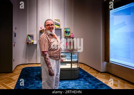 L'ouverture de l'exposition Alistair Guy à la Maison Swaine à New Bond Street, 2023 Banque D'Images