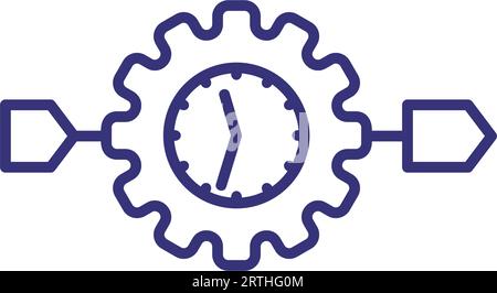 Icône de ligne d'optimisation Illustration de Vecteur