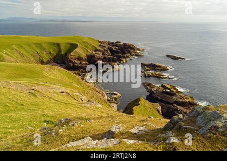 Stoer Head (Rubha Stoer en gaélique écossais) est une pointe de terre au nord de Lochinver et du canton de Stoer dans le Sutherland, au nord-ouest de l'Écosse Banque D'Images