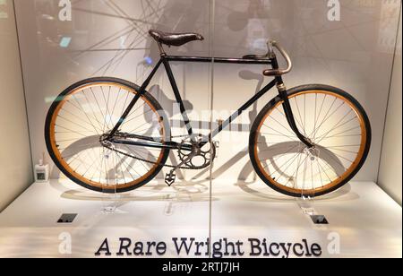 A Wilbur et Orville Wright Bicycle National Air and Space Museum Washington DC USA Banque D'Images