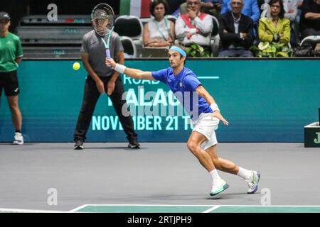 Bologne, Italie. 13 septembre 2023. Lorenzo Musetti équipe Italia coupe Davis lors de la coupe Davis 2023 - Canada vs Italie, match international de tennis à Bologne, Italie, septembre 13 2023 Credit : Independent photo Agency/Alamy Live News Banque D'Images