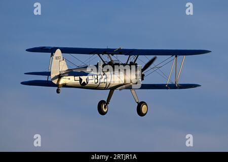 Boeing PT17 Stearman avion d'entraînement Banque D'Images