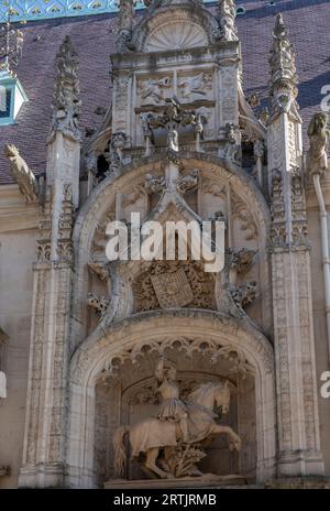 Nancy, France - 09 02 2023 : vue de la façade de la basilique Saint-Epvre Banque D'Images