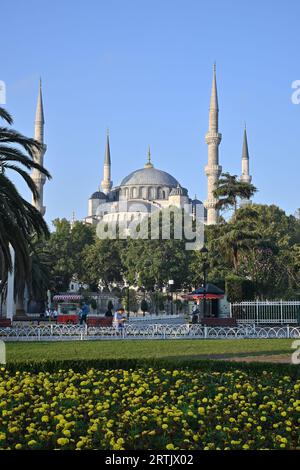 Mosquée Bleue à Istanbul. Mosquée Sultanahmet dans le centre de la partie historique d'Istanbul. Banque D'Images