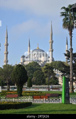 Mosquée Bleue à Istanbul. Mosquée Sultanahmet dans le centre de la partie historique d'Istanbul. Banque D'Images