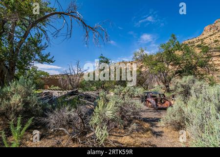 Ville fantôme de Sego, Sego Canyon, Utah. Banque D'Images