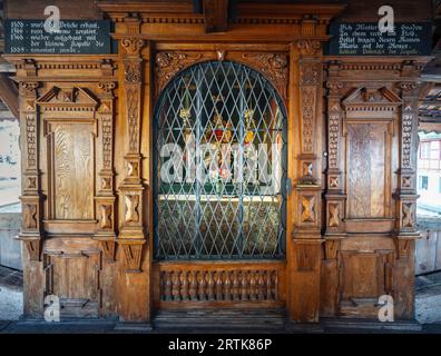 Marie sur la chapelle Reuss au pont Spreuer - Lucerne, Suisse Banque D'Images